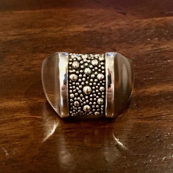 MICHAEL DAWKINS Starry Night Sterling Silver Ring Sz 8 - Picture 2 of 15